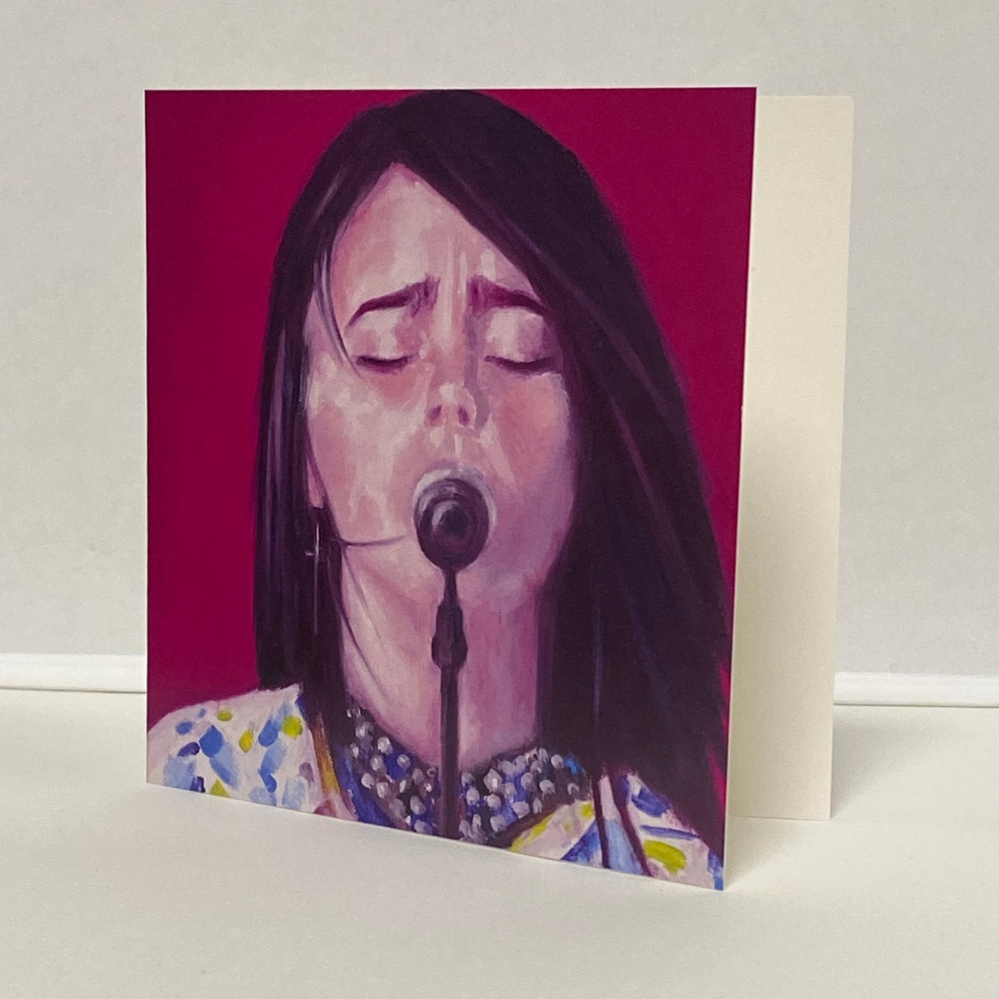 The Singer (2) Greeting Card