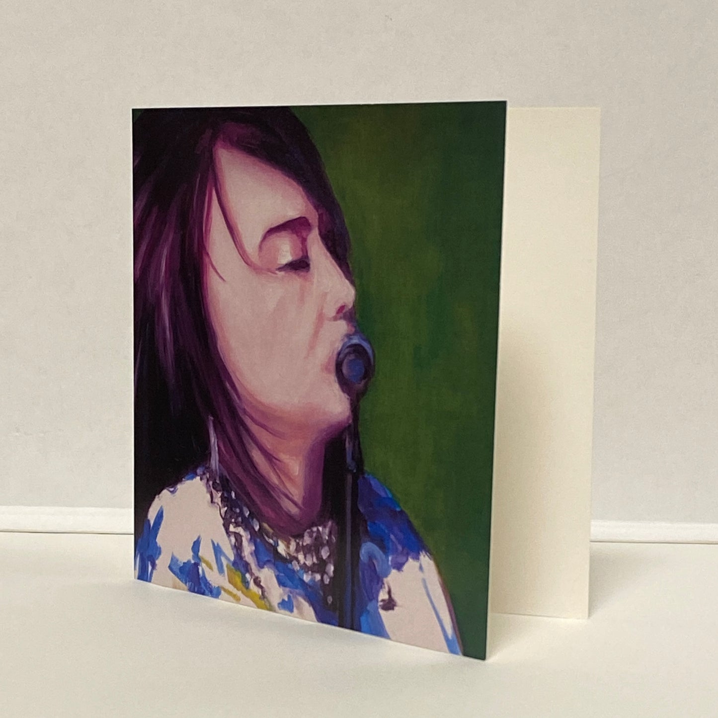 The Singer (3) Greeting Card