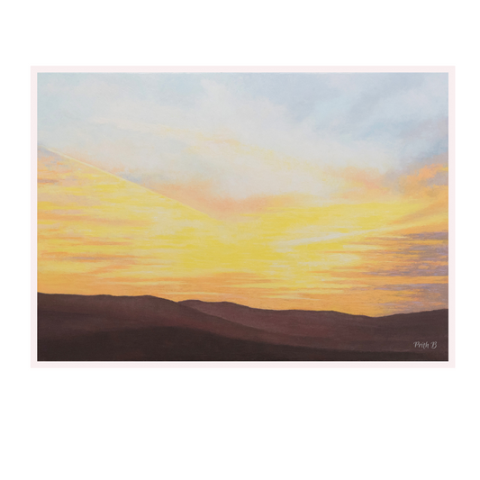 Skies over Brecon- Painting