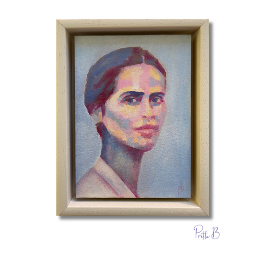 'Woman in blue'
