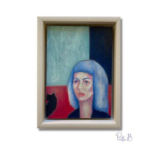 'Woman with cat'