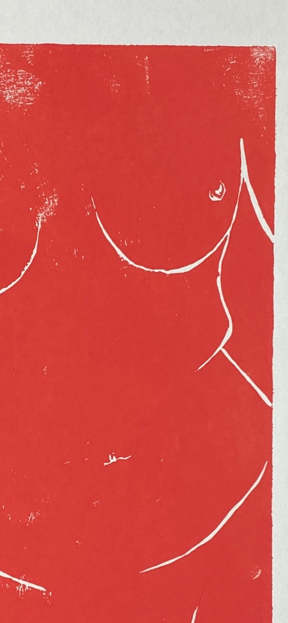 Love Your Body 2 - Original Lino Print