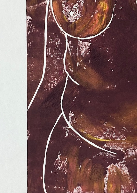 Love Your Body 4 - Original Lino Print