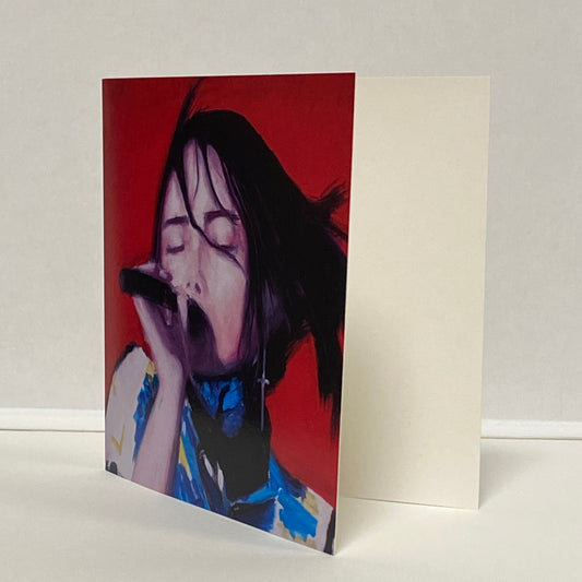 The Singer (1) Greeting Card