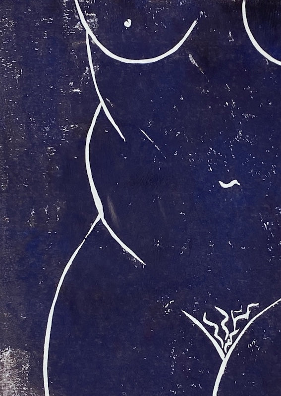 Love Your Body 1 - Original Lino Print